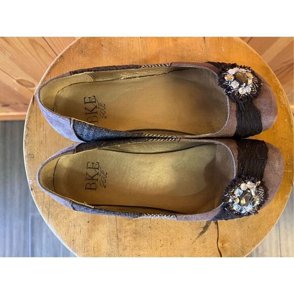 BKE soles lisbon ballet flats brown womens size 6M - Picture 5 of 8